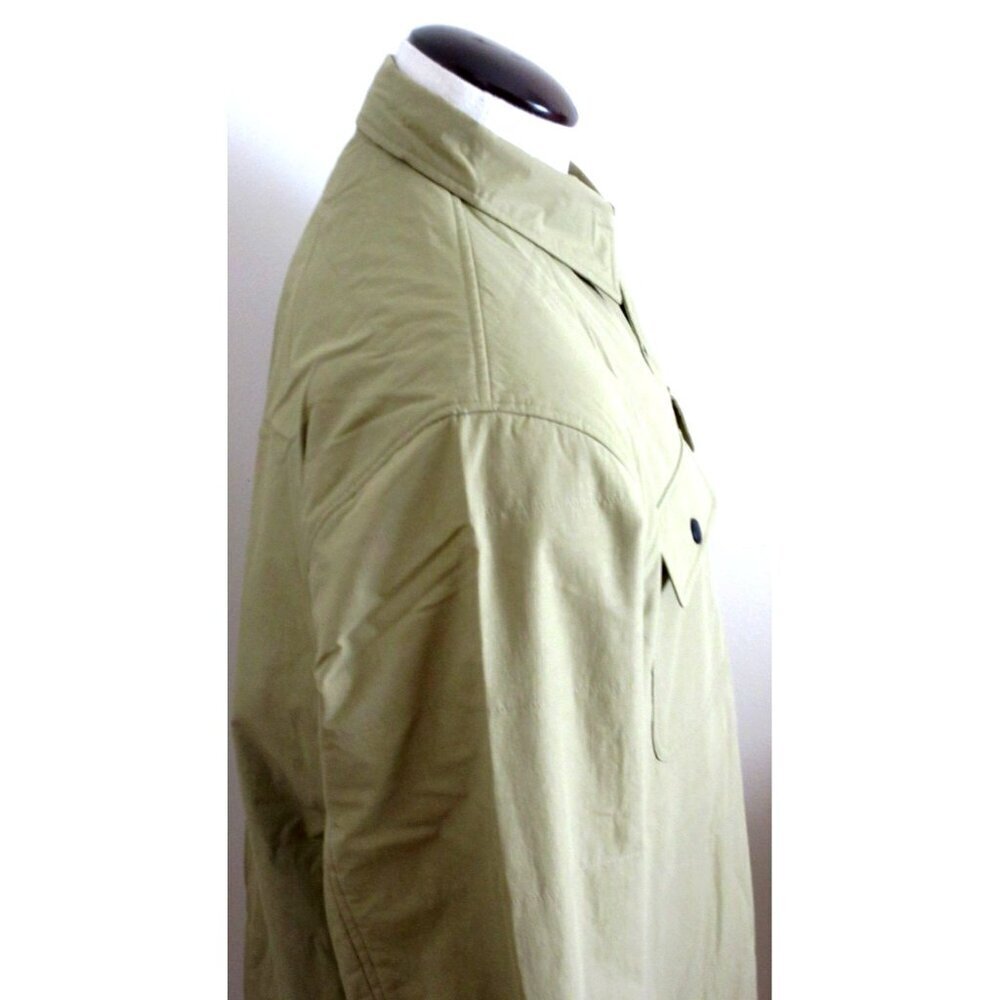 OOBE Brand Men's Eades Snap Front Overshirt Buckwheat Light Brown NWT - Picture 5 of 7